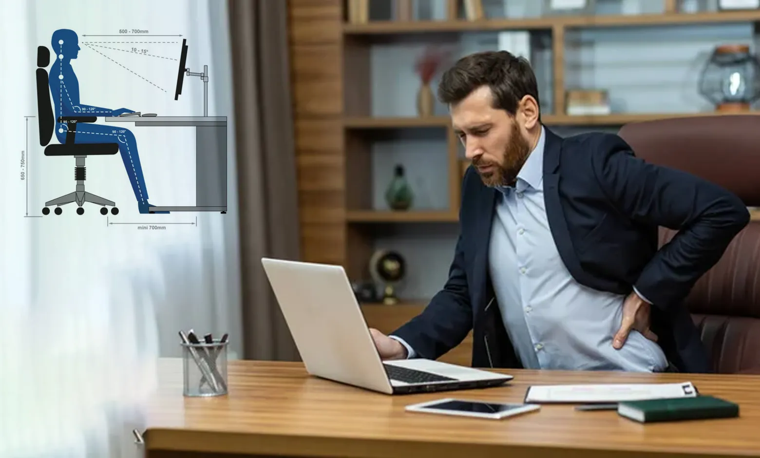 Điều chỉnh không gian làm việc để cơ thể cảm thấy thoải mái và linh hoạt